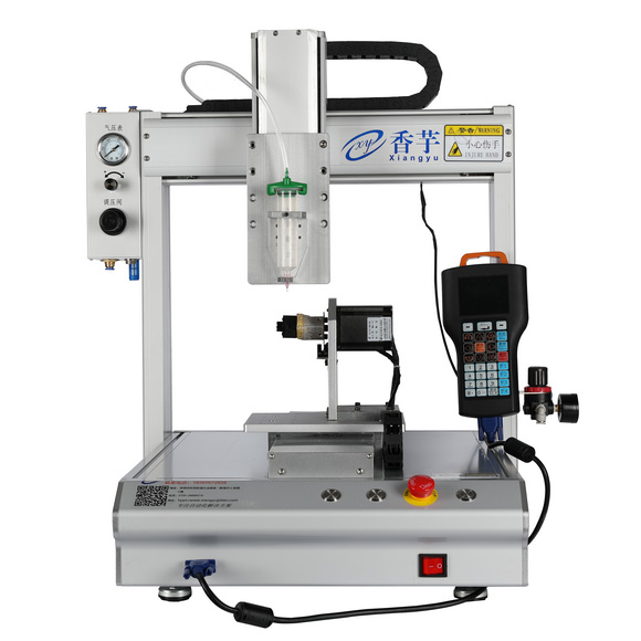 針筒四軸旋轉平臺點膠機